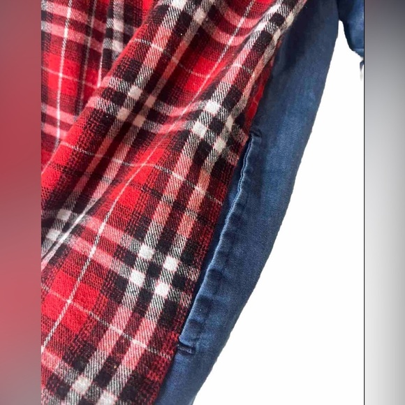 Kids toddler Girls plaid color block shirt dress with pockets , size‎ 5/6. - Picture 3 of 4